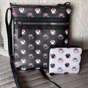 Minnie Mouse Crossbody Bag/Wallet Set